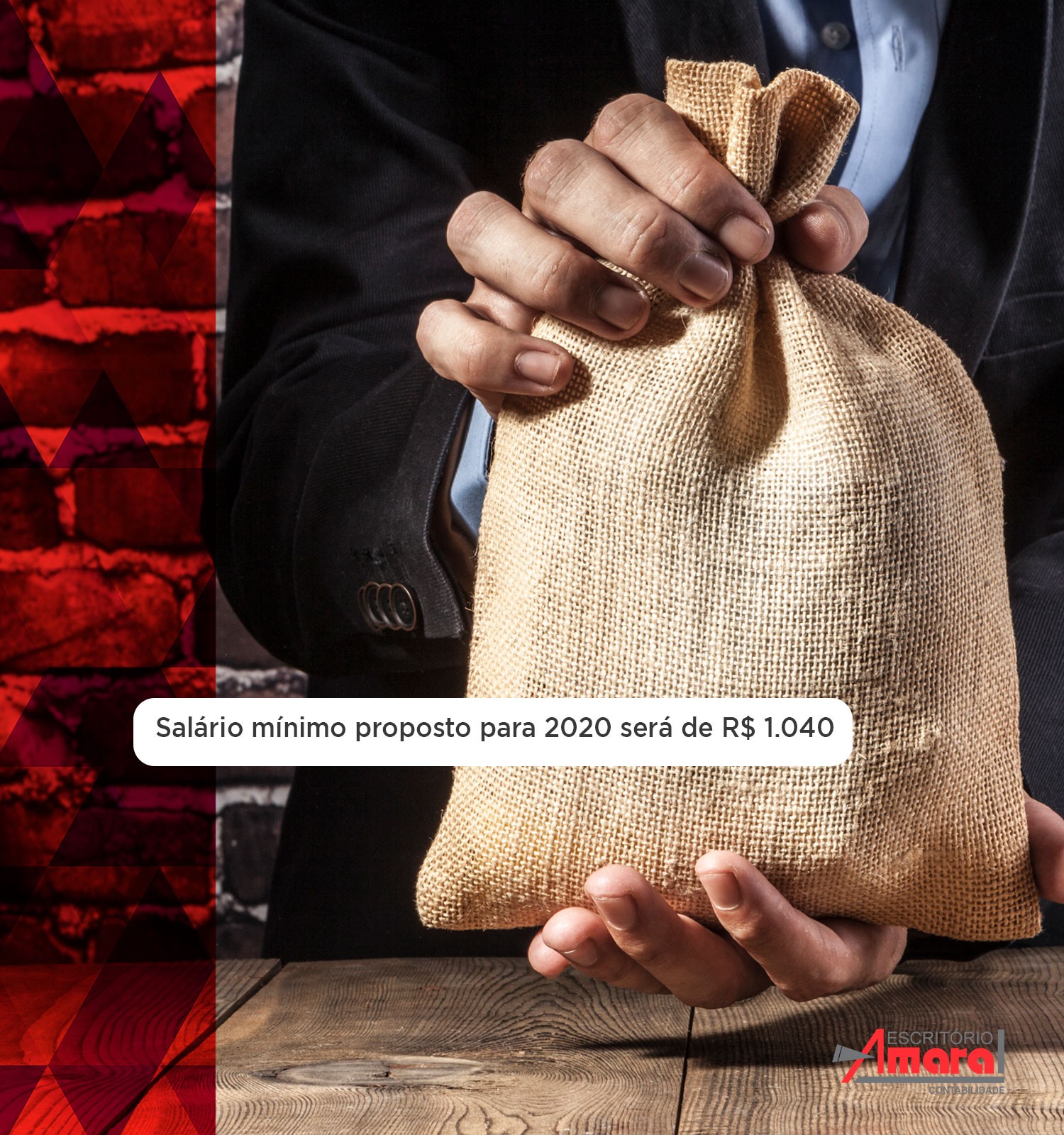 Salário mínimo proposto para 2020 será de R$ 1.040