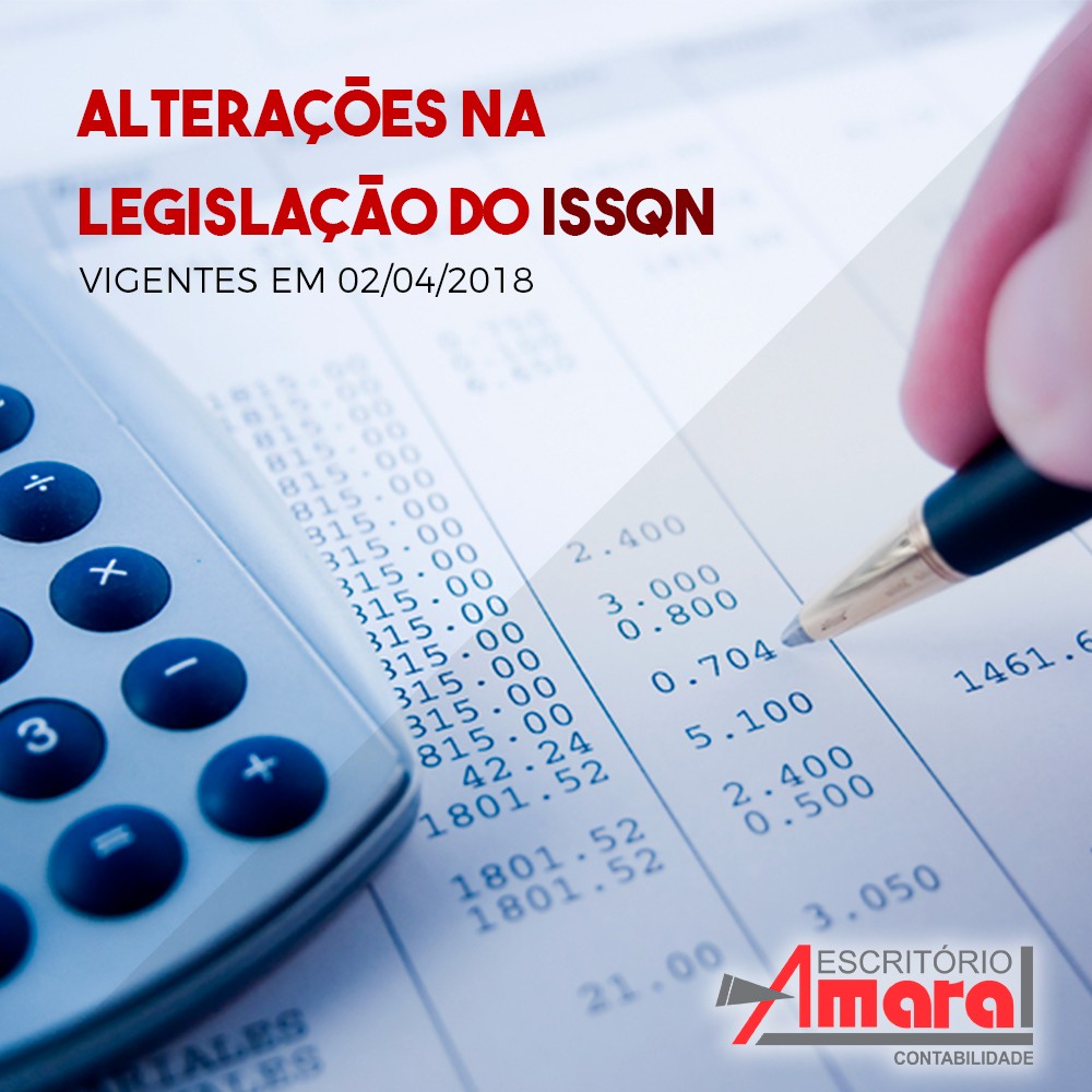 Alterações na Legislação do ISSQN