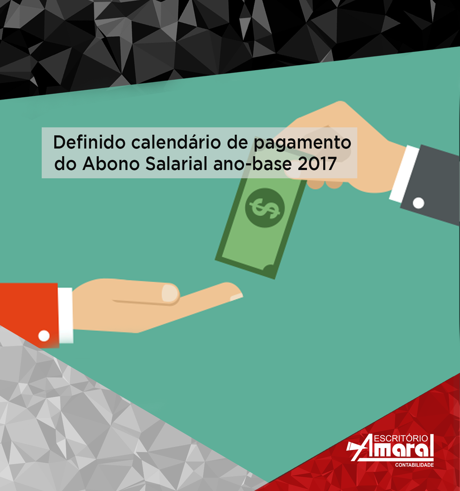 Definido calendário de pagamento do Abono Salarial ano-base 2017
